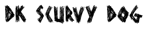DK Scurvy Dog font